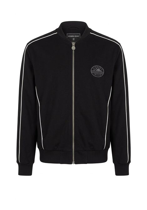 Giacca Bomber Felpa Uomo Iceberg Jeans con Zip ICEBERG | O041 PPM19000